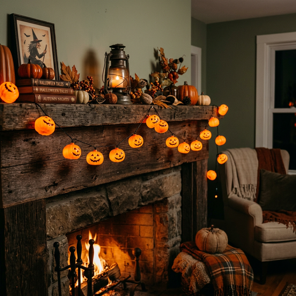 Pumpkin String Lights — 20ft