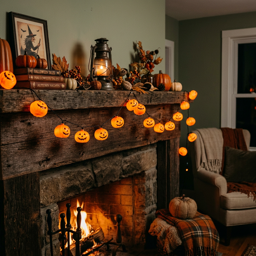 Pumpkin String Lights — 20ft