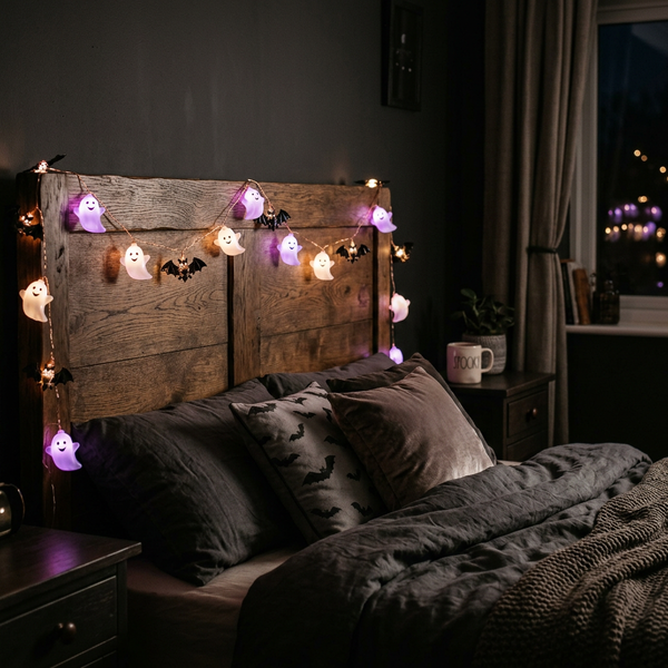 Ghost & Bat LED Fairy Lights