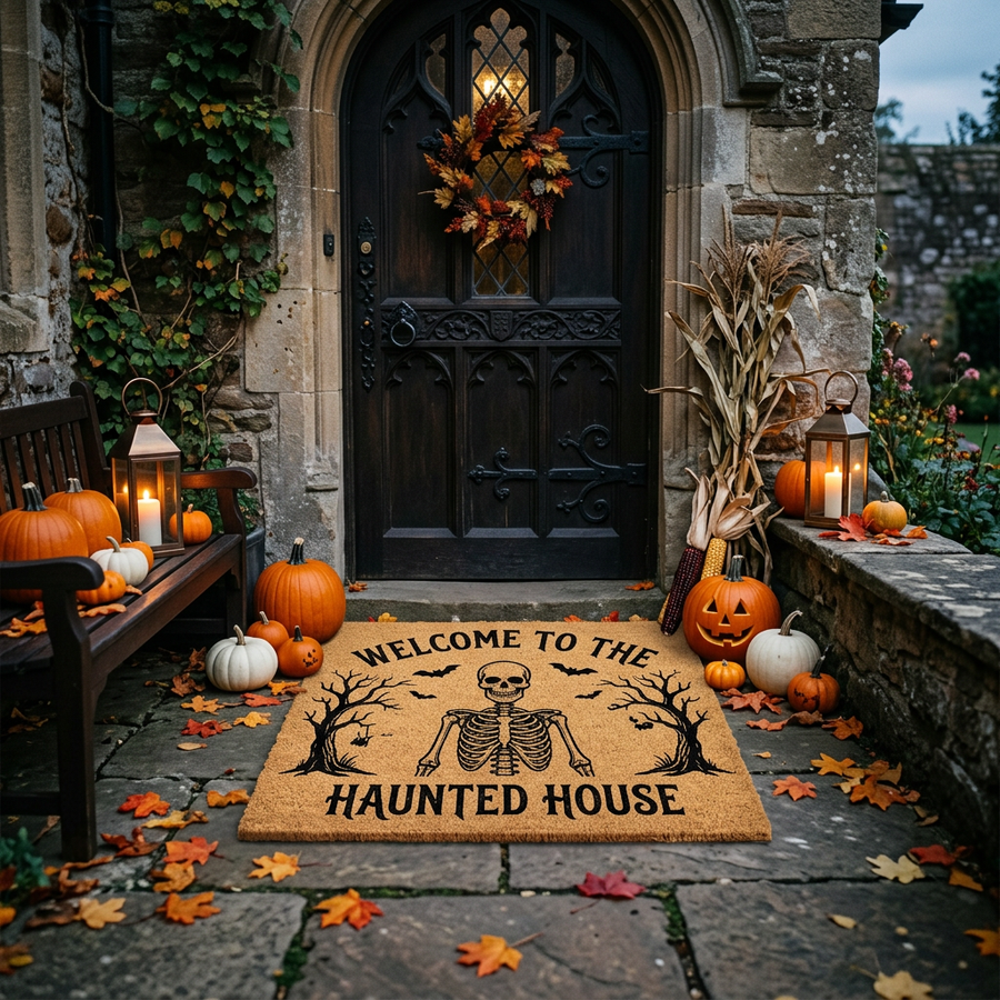 Welcome to the Haunted House Doormat