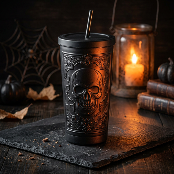 Midnight Skull Tumbler